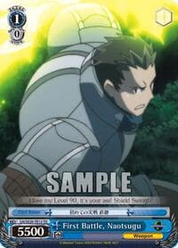 First Battle, Naotsugu - LOG HORIZON - Weiss Schwarz card