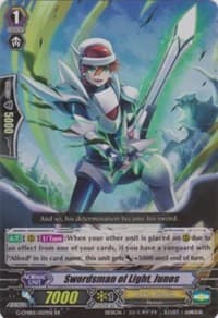 Swordsman of Light, Junos - G-CMB01: Vanguard & Deletor - Cardfight Vanguard card
