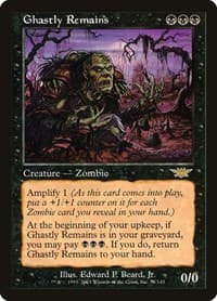 Ghastly Remains - Legions - Magic: The Gathering card