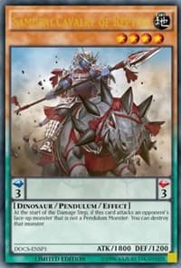 Samurai Cavalry of Reptier (ENSP1) - Dimension of Chaos - YuGiOh card