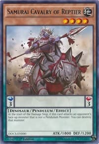 Samurai Cavalry of Reptier - Dimension of Chaos - YuGiOh card