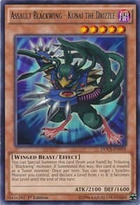 Assault Blackwing - Kunai the Drizzle - Dimension of Chaos - YuGiOh card