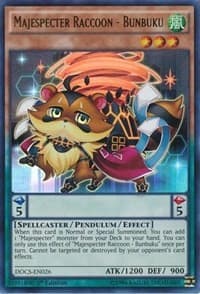 Majespecter Raccoon - Bunbuku - Dimension of Chaos - YuGiOh card
