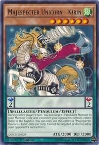 Majespecter Unicorn - Kirin - Dimension of Chaos - YuGiOh card