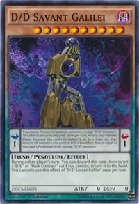 D/D Savant Galilei - Dimension of Chaos - YuGiOh card