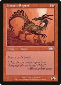 Frenetic Raptor - Legions - Magic: The Gathering card