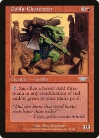 Goblin Clearcutter - Legions - Magic: The Gathering card