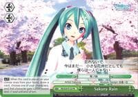 Sakura Rain - Hatsune Miku: Project DIVA F 2nd - Weiss Schwarz card