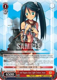 2nd Nagara-class Light Cruiser, Isuzu (Alternate Art Promo) - KanColle - Weiss Schwarz card