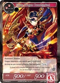 Flame Dragon Commandant - The Twilight Wanderer - Force of Will card