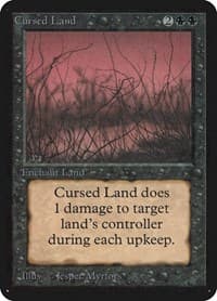 Cursed Land - Alpha Edition - Magic: The Gathering card