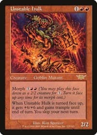 Unstable Hulk - Legions - Magic: The Gathering card