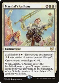 Marshal's Anthem - Commander 2015 - Magic: The Gathering card