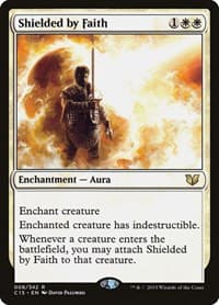 Shielded by Faith - Commander 2015 - Magic: The Gathering card