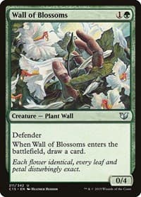 Wall of Blossoms - Commander 2015 - Magic: The Gathering card