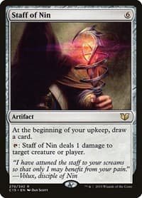 Staff of Nin - Commander 2015 - Magic: The Gathering card