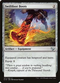 Swiftfoot Boots - Commander 2015 - Magic: The Gathering card