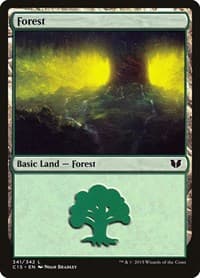 Forest (341) - Commander 2015 - Magic: The Gathering card