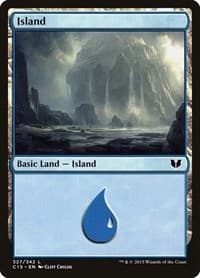 Island (327) - Commander 2015 - Magic: The Gathering card