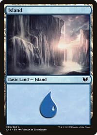 Island (328) - Commander 2015 - Magic: The Gathering card