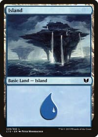 Island (329) - Commander 2015 - Magic: The Gathering card
