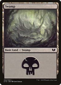 Swamp (332) - Commander 2015 - Magic: The Gathering card