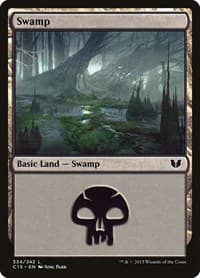 Swamp (334) - Commander 2015 - Magic: The Gathering card