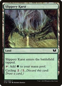 Slippery Karst - Commander 2015 - Magic: The Gathering card