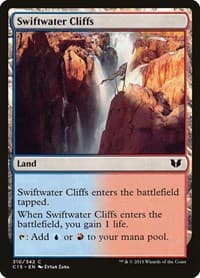 Swiftwater Cliffs - Commander 2015 - Magic: The Gathering card