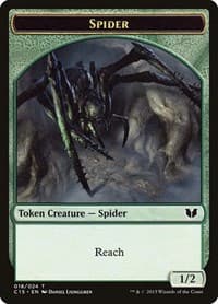 Spider // Dragon Double-Sided Token - Commander 2015 - Magic: The Gathering card
