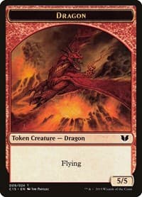 Dragon // Dragon Double-Sided Token - Commander 2015 - Magic: The Gathering card