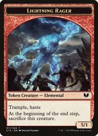 Lightning Rager // Lightning Rager Double-Sided Token - Commander 2015 - Magic: The Gathering card