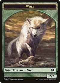 Wolf // Zombie Double-Sided Token - Commander 2015 - Magic: The Gathering card
