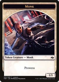 Monk Token - League Promos - Magic: The Gathering card