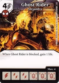 Ghost Rider - Alejandra - The Amazing Spider-Man - Dice Masters card