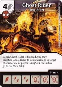 Ghost Rider - New Rider - The Amazing Spider-Man - Dice Masters card