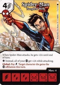 Spider-Man - Tangled Web - The Amazing Spider-Man - Dice Masters card