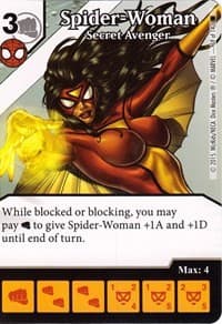 Spider-Woman - Secret Avenger - The Amazing Spider-Man - Dice Masters card