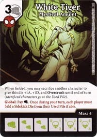 White Tiger - Mystical Amulet - The Amazing Spider-Man - Dice Masters card
