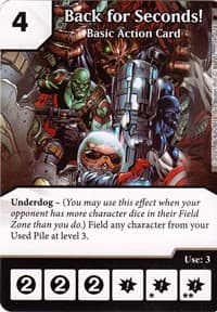 Back for Seconds! - The Amazing Spider-Man - Dice Masters card