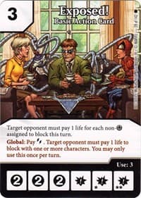 Exposed! - The Amazing Spider-Man - Dice Masters card