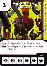 With Great Power... - The Amazing Spider-Man - Dice Masters card