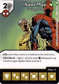 Aunt May - Caring Aunt - The Amazing Spider-Man - Dice Masters card
