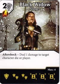 Black Widow - Stinger - The Amazing Spider-Man - Dice Masters card
