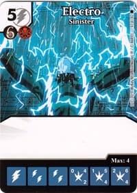 Electro - Sinister - The Amazing Spider-Man - Dice Masters card
