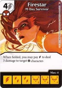 Firestar - M-Day Survivor - The Amazing Spider-Man - Dice Masters card