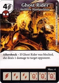 Ghost Rider - Hellfire Manipulator - The Amazing Spider-Man - Dice Masters card