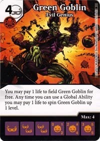Green Goblin - Evil Genius - The Amazing Spider-Man - Dice Masters card