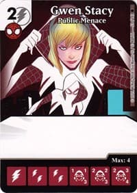 Gwen Stacy - Public Menace - The Amazing Spider-Man - Dice Masters card