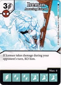 Iceman - Amazing Friend - The Amazing Spider-Man - Dice Masters card
